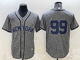 Men's New York Yankees #99 Aaron Judgey No Name Grey Gridiron Cool Base Stitched Jersey,baseball caps,new era cap wholesale,wholesale hats